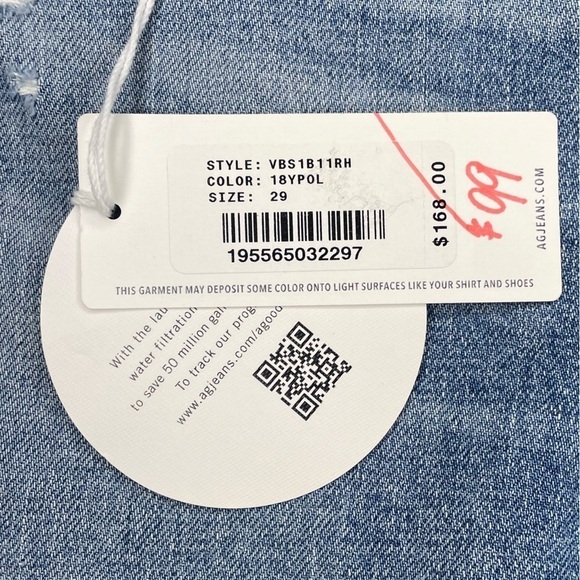 NWT AG Adriano Goldschmied Women’s Alexxis Jean Shorts - Picture 3 of 6